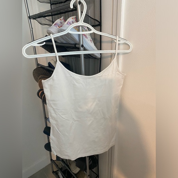 S.Wear white tank top with built in bra - Picture 1 of 4
